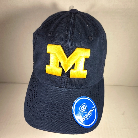 NWT Men's Michigan Wolverines Top Of The World Adjustable Hat - Picture 2 of 9